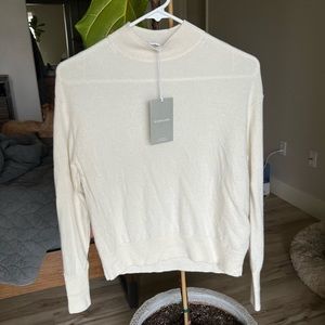 Everlane Cashmere Crop Mockneck